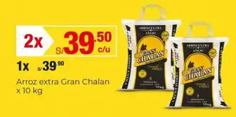 Metro Arroz extra Gran Chalan x 10 kg x 2 oferta