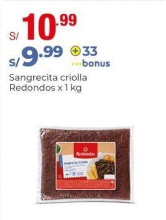 Metro Sangrecita criolla Redondos x 1 kg oferta