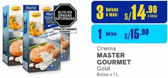 Makro Crema MASTER GOURMET Gold 3 Bolsas x 1 L oferta
