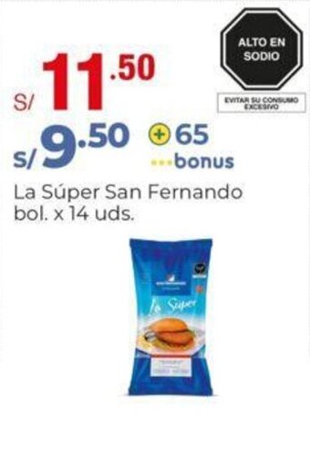 Metro La Súper San Fernando bol. x 14 uds. oferta