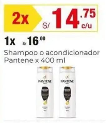 Metro Shampoo o acondicionador Pantene x 400 ml x 2 oferta