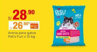 Metro Arena para gatos Pet's Fun x 10 kg oferta