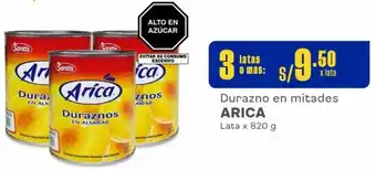 Makro Durazno en mitades ARICA 3 Latas x 820 g oferta
