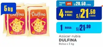 Makro Azúcar rubia DULFINA 4 Bolsas x 5 kg oferta