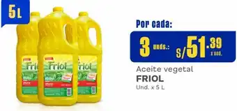 Makro Aceite vegetal FRIOL 3 Unds. x 5 L oferta
