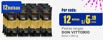 Makro Pastas largas DON VITTORIO 12 Bolsas x 950 g oferta