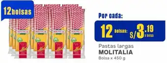 Makro Pastas largas MOLITALIA 12 Bolsas x 450 g oferta