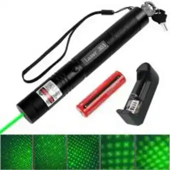 Linio Puntero laser verde potente 10000mw + batería + cargador mod. 303 oferta