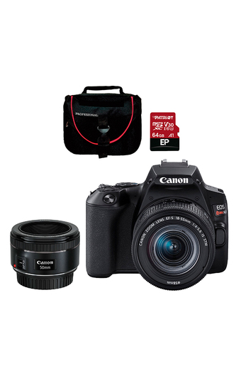 Tiendas EFE Cámara canon eos rebel sl3 + lente ef-50mm + memoria micro sd 64gb + maletín oferta