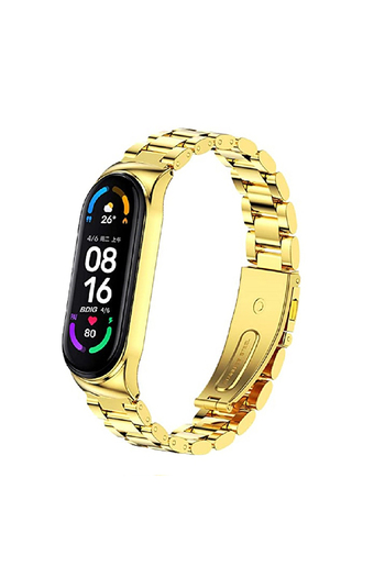 Tiendas EFE Correa de acero para miband 7 dorado oferta
