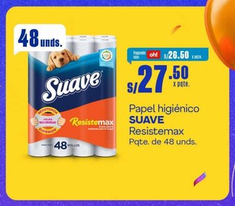 Makro Papel higiénico SUAVE Resistemax Pqte. de 48 unds. oferta