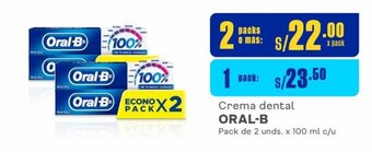 Makro Crema dental ORAL-B Pack de 2 unds. x 100 ml c/u oferta