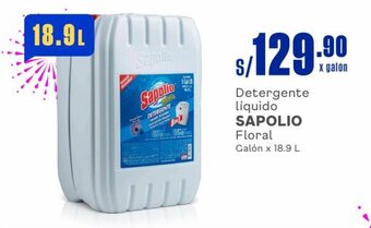 Makro Detergente líquido SAPOLIO Floral Galón x 18.9 L oferta
