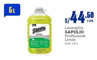 Makro Lavavajilla SAPOLIO Profesional Limón Und. x 5 L oferta