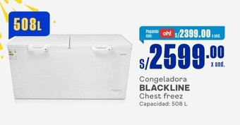 Makro Congeladora BLACKLINE Chest freez Capacidad: 508 L oferta