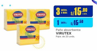Makro Paño absorbente VIRUTEX Pqte. de 20 unds. oferta