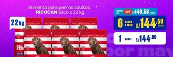 Makro Alimento para perros adultos RICOCAN Saco x 22 kg oferta