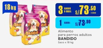 Makro Alimento para perros adultos BANDIDO Saco x 18 kg oferta