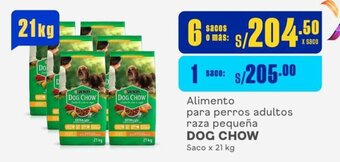 Makro Alimento para perros adultos raza pequeña DOG CHOW Saco x 21 kg oferta