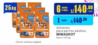 Makro Alimento para perros adultos MIMASKOT Saco x 25 kg oferta