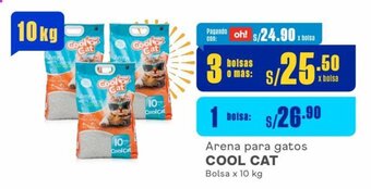 Makro Arena para gatos COOL CAT Bolsa x 10 kg oferta