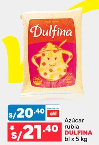 Plaza Vea Azúcar rubia DULFINA bl x 5 kg oferta