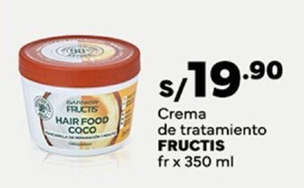 Plaza Vea Crema de tratamiento FRUCTIS fr x 350 ml oferta