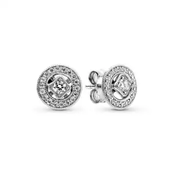 Pandora Aretes de botón círculo clásico oferta