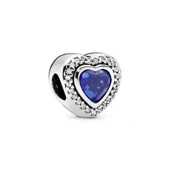 Pandora Charm corazón azul resplandeciente oferta