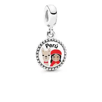 Pandora Charm llama + nina plata esterlina oferta
