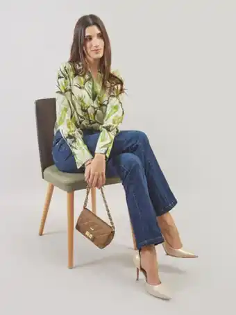 Michelle Belau Blusa manga larga bl01278dnp oferta
