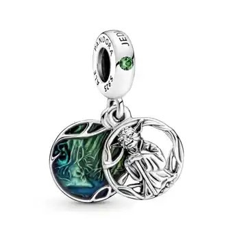 Charm yoda de star wars plata esterlina verde