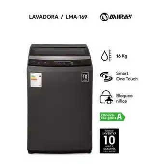 Hiraoka Lavadora miray lma-169 16kg oferta