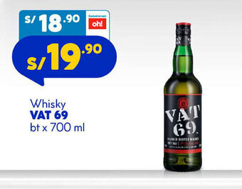 Mass Whisky VAT 69 bt x 700 ml oferta