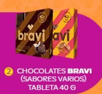 Tambo CHOCOLATES BRAVI (SABORES VARIOS) TABLETA 40 G oferta