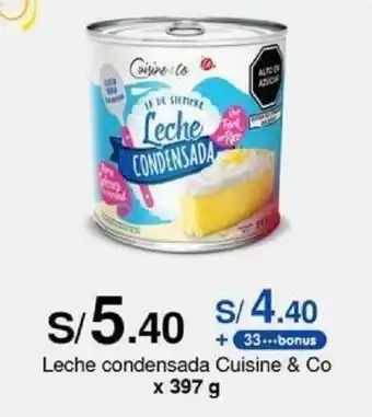 Metro Leche condensada Cuisine & Co x 397 g oferta