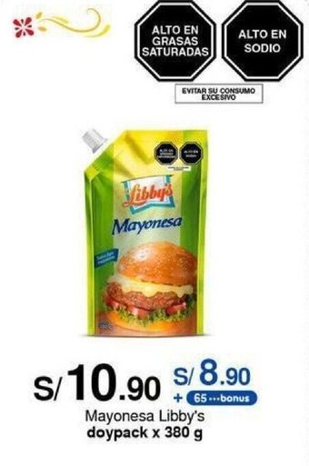 Metro Mayonesa Libby's doypack x 380 g oferta
