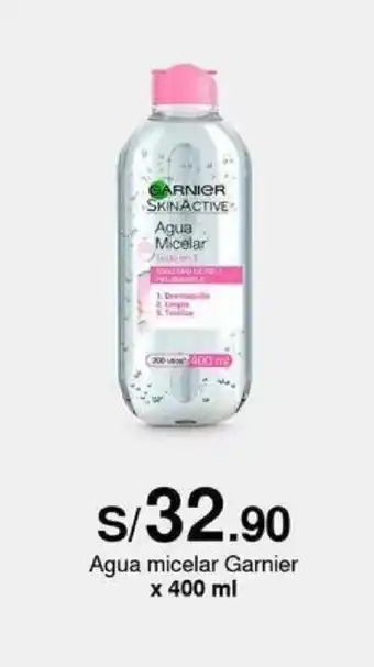 Metro Agua micelar Garnier x 400 ml oferta