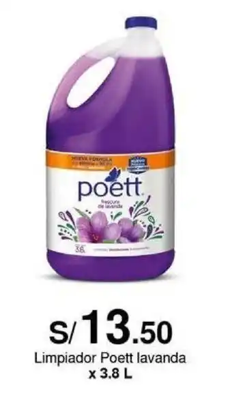 Metro Limpiador Poett lavanda x 3.8L oferta