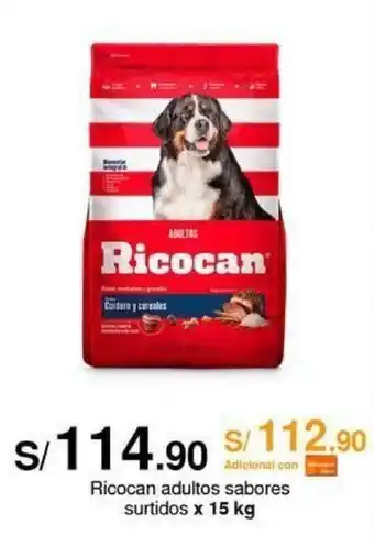 Metro Ricocan adultos sabores surtidos x 15 kg oferta