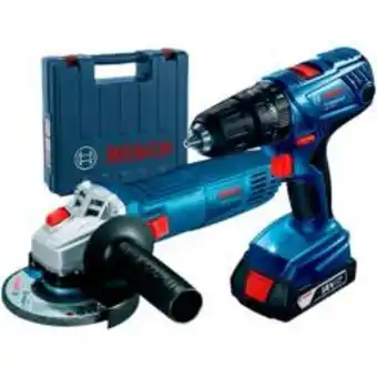 Maestro Taladro bosch gsb 180-li 18v + esmeril gws 700 + 1 bat +1 mp oferta