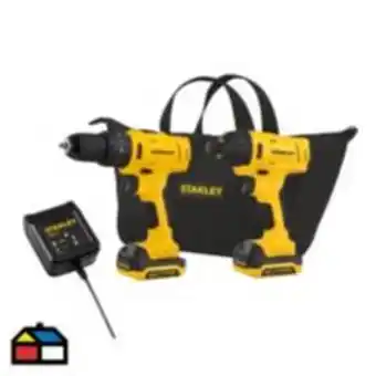 Maestro Taladro atornillador percutor inalámbrico 12v schi121s2-b2 + 1 cargador + 2 baterías + bolso stanley oferta