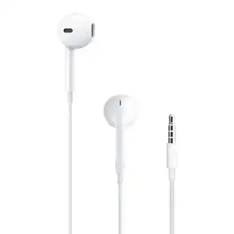 Audífonos in ear con micrófono apple earpods conector 3.5mm, control de música y llamadas, blanco