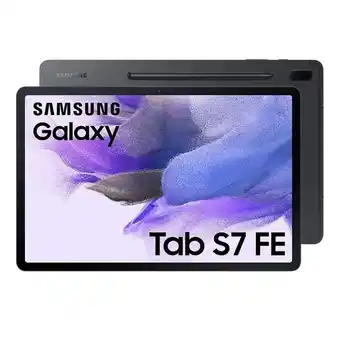 Coolbox Tablet samsung galaxy tab s7 fe 12.4, 128gb, 6gb ram, cámara principal 8mp, frontal 5mp, qualcomm sm7325-2-ab, 10090 mah, neg oferta