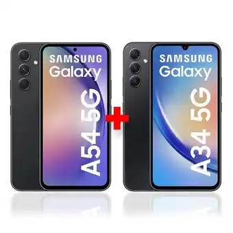 Coolbox Celular samsung galaxy a54 5g 128gb, 6gb ram, negro + samsung galaxy a34 5g 128gb, 6gb ram, negro oferta
