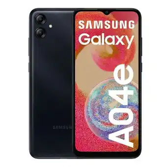 Coolbox Celular samsung galaxy a04e 64gb, 3gb ram, cámara principal 13mp + 2mp, frontal 5mp, 6.5, negro oferta