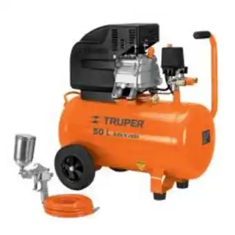 Maestro Compresora de aire 50 litros 3.5 hp manguera y pistola para pintar truper oferta