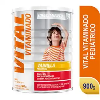 Mifarma Vital vitaminado pediátrico sin lactosa sabor vainilla - lata 900 g oferta