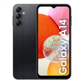 Coolbox Celular samsung a14 128gb, 4gb ram, cámara principal 50 + 5 + 2 mp, cámara frontal 13mp, 6.5, negro oferta