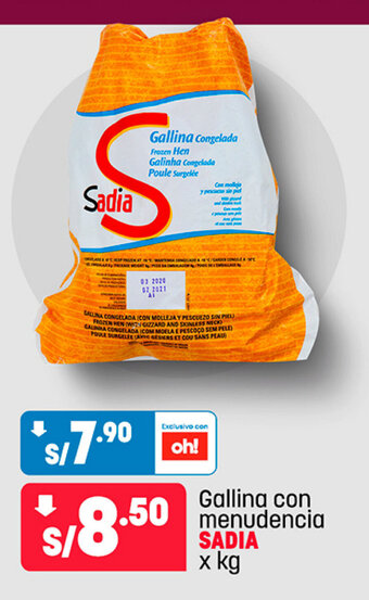 Plaza Vea Gallina con menudencia SADIA x kg oferta